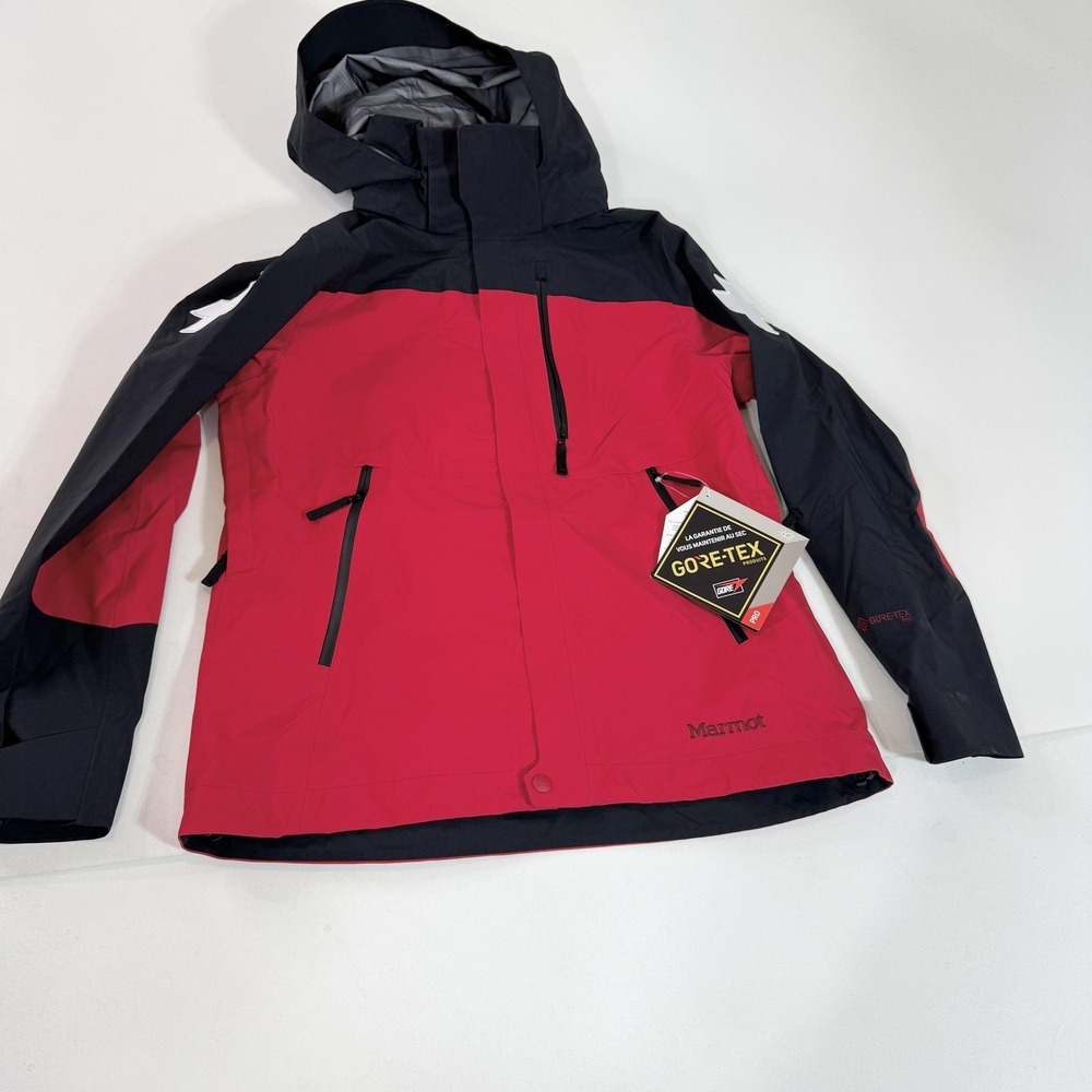 Marmot Jacket‎ Womens Large Red Black Wm's Patrol GORE-TEX Pro Ski Snow